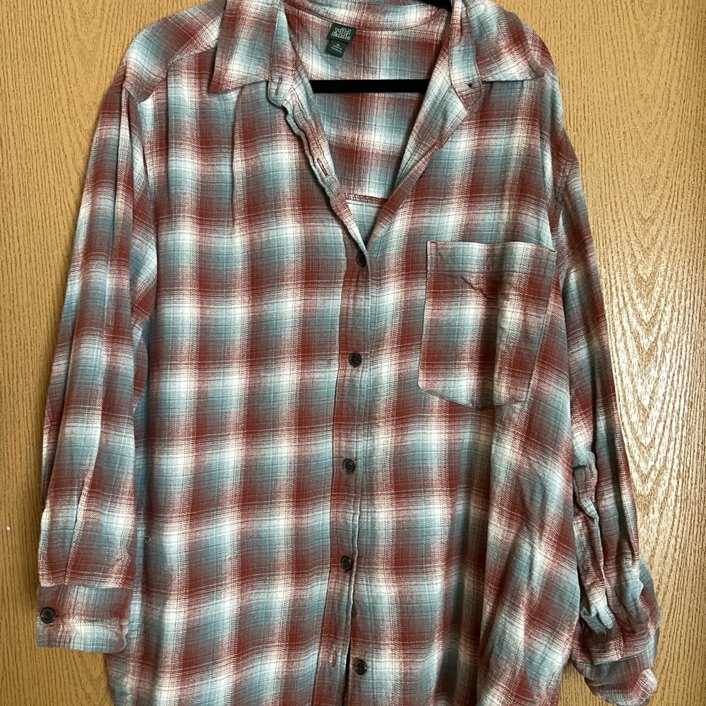 Wild Fable Red and Blue Plaid Flannel Target